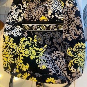 Vera Bradley Baroque Backsack Drawstring Backpack - 13” x 12”